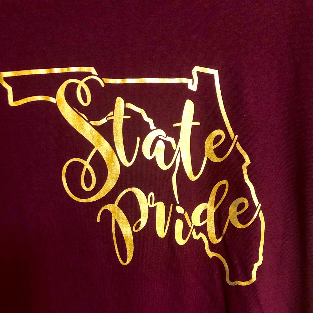 garnet and gold Florida State tshirt (New!)